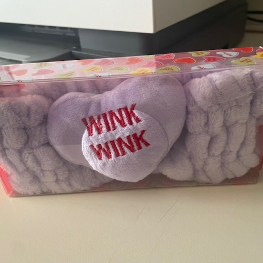 SWEETHEARTS THE ORIGINAL PLUSHIE LAVENDER SPA HEADBAND ONE SIZE Valentine New